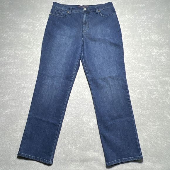 Women’s Gloria Vanderbilt Blue Denim Amanda Jeans Size 14 - Picture 1 of 14